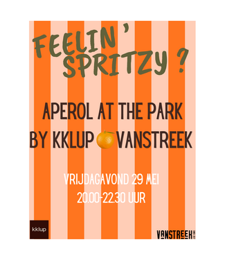 TICKET APEROL AT THE PARK -29 MEI KKLUP x VANSTREEK
