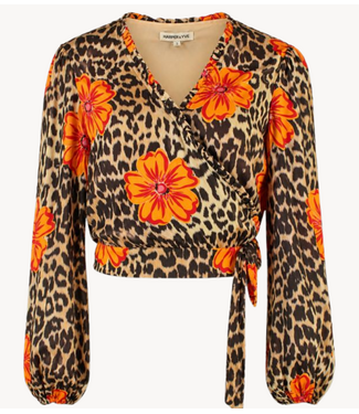 HARPER & YVE Top FLLORA-LS LEXIE LEOPARD BLOOM