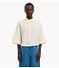 Selected Blouse SLFFINNIE RELAXED 3/4 SUN SHIRT B Egret