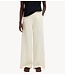 Selected Broek SLFFINNIE MW WIDE SUN PANT B Egret