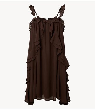 YAS Jurk YASCHIFFA STRAP DRESS S. - FEST Coffee Bean