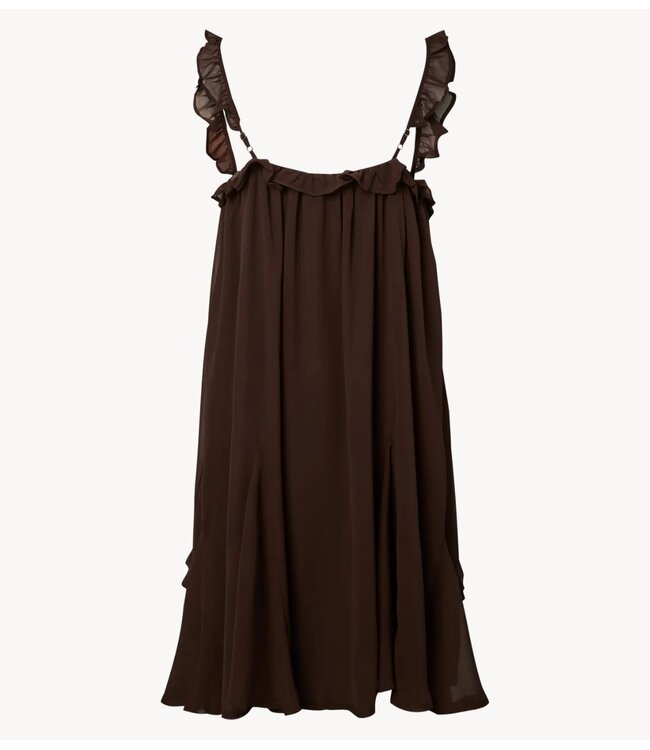 YAS Jurk YASCHIFFA STRAP DRESS S. - FEST Coffee Bean