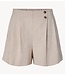 YAS Shorts YASUSUMA HW LINEN BLEND SHORTS White Pepper