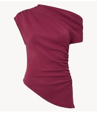 YAS Top YASPALIMI OFF SHOULDER TOP Rhododendron