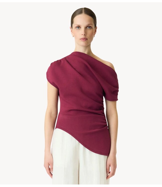 YAS Top YASPALIMI OFF SHOULDER TOP Rhododendron