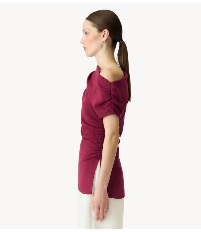 YAS Top YASPALIMI OFF SHOULDER TOP Rhododendron
