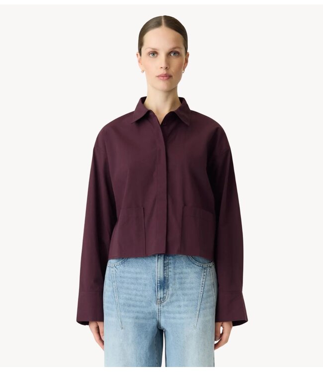 YAS Blouse YASLEE LS SHORT SHIRT S. NOOS Fig