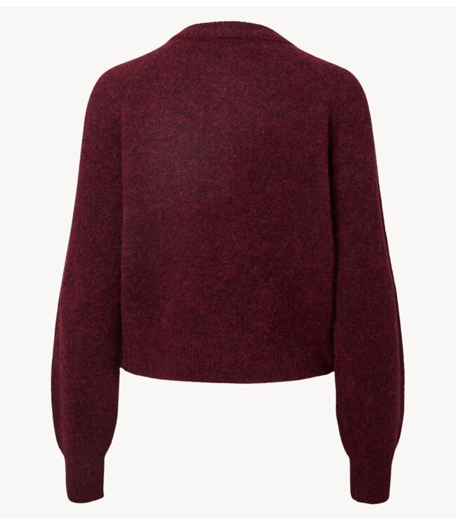 YAS Vest YASJOHI LS WOOL BLEND CARDIGAN S. NOOS Port Royale