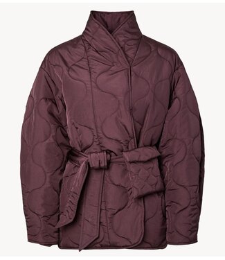 YAS Jas YASHIMIRIA LS QUILTED LOOSE JACKET Huckleberry