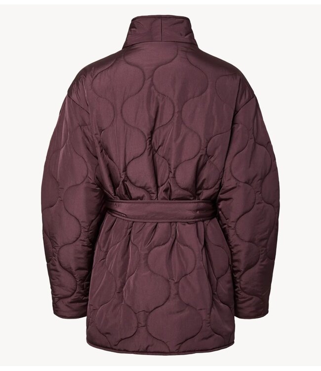 YAS Jas YASHIMIRIA LS QUILTED LOOSE JACKET Huckleberry