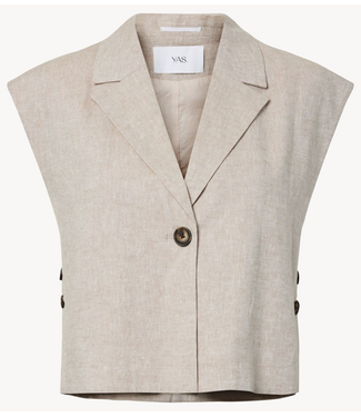 YAS Gilet YASUSUMA LINEN BLEND WAISTCOAT W. Pepper