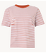 Selected Top SLWESSENTIAL SS STRIPED BOXY TEE NOOS Potters clay