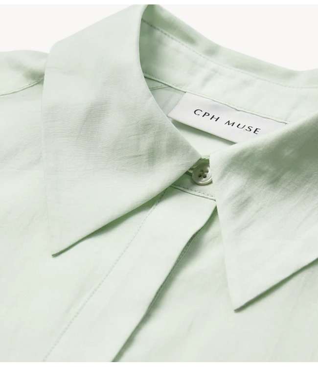Copenhagen Muse Blouse CMMOLLY-SHIRT GREEN TINT
