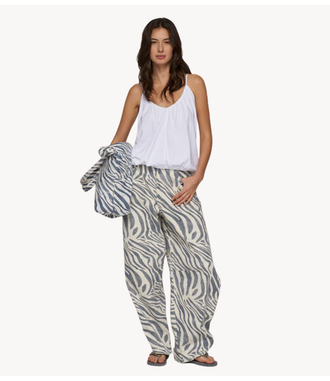 10DAYS Broek western pants zebra light vanilla