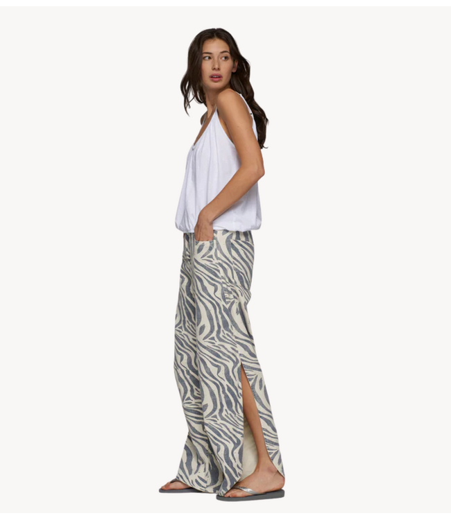 10DAYS Broek western pants zebra light vanilla