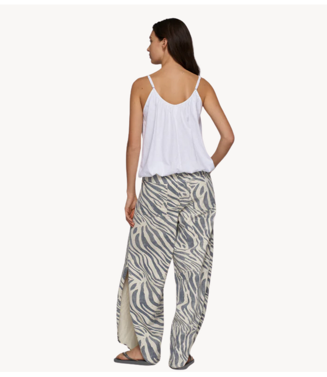 10DAYS Broek western pants zebra light vanilla