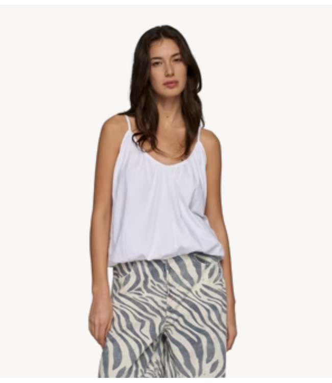 10DAYS Top top gathered neck white