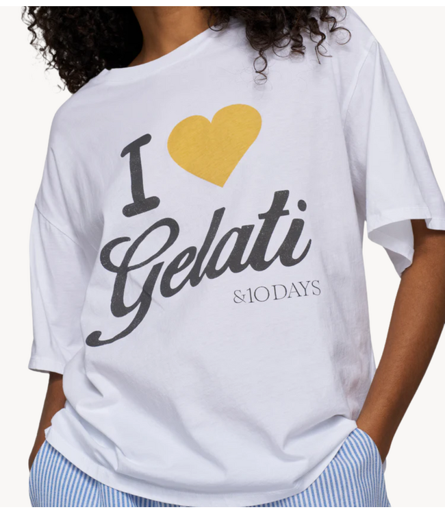 10DAYS T-shirt gelati tee white
