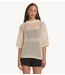 EDITED Top Kristine T-shirt (mesh knit) Cream