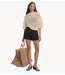 EDITED Top Kristine T-shirt (mesh knit) Cream