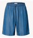 Selected Broek SLFJANNA MW ELASTIC STRING SHORTS B Medium Blue Denim