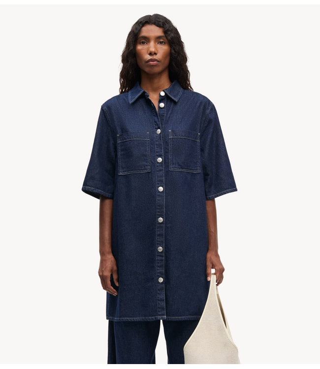 Samsøe Samsøe Jurk SATILLY DRESS 16014 SOFT DENIM