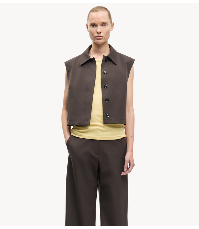 Samsøe Samsøe Gilet SAHEAVEN VEST 15496 MULCH