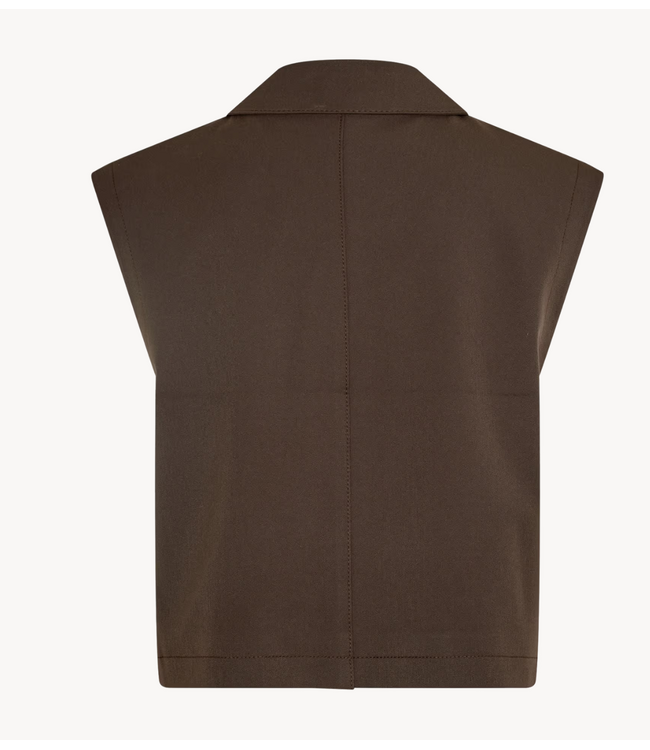 Samsøe Samsøe Gilet SAHEAVEN VEST 15496 MULCH