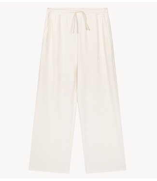 Alix The Label Broek ladies knitted scuba wide leg pants CREAM