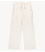 Alix The Label Broek ladies knitted scuba wide leg pants CREAM