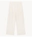 Alix The Label Broek ladies knitted scuba wide leg pants CREAM