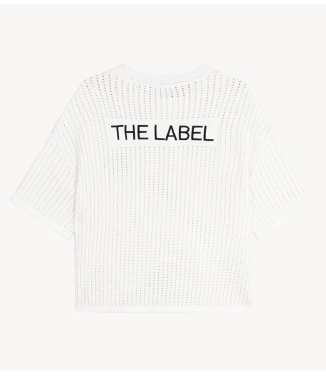 Alix The Label Top ladies knitted ajour top CREAM