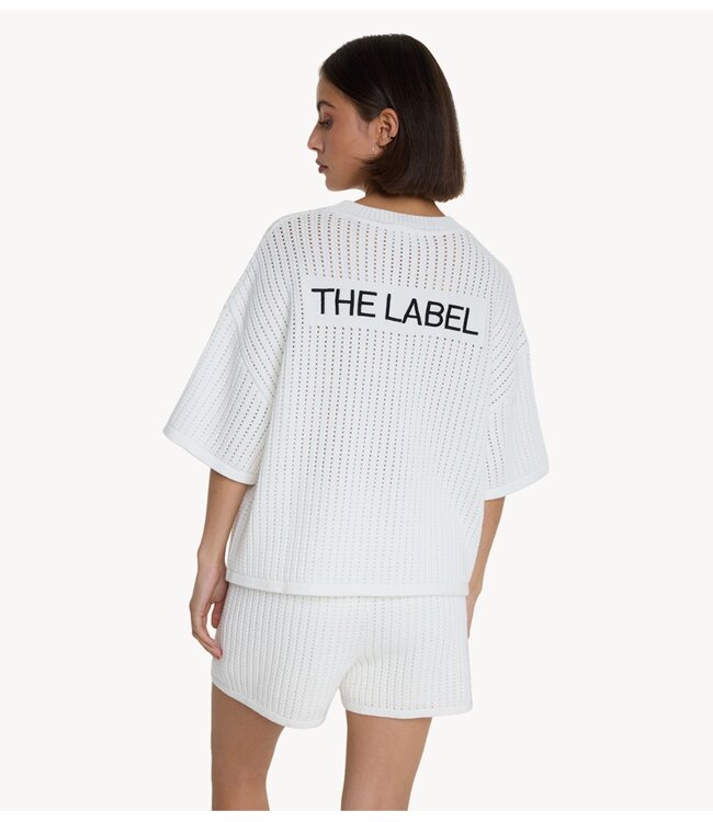 Alix The Label Top ladies knitted ajour top CREAM