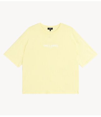 Alix The Label T-shirt ladies knitted the label t-shirt SOFT YELLOW