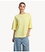 Alix The Label T-shirt ladies knitted the label t-shirt SOFT YELLOW