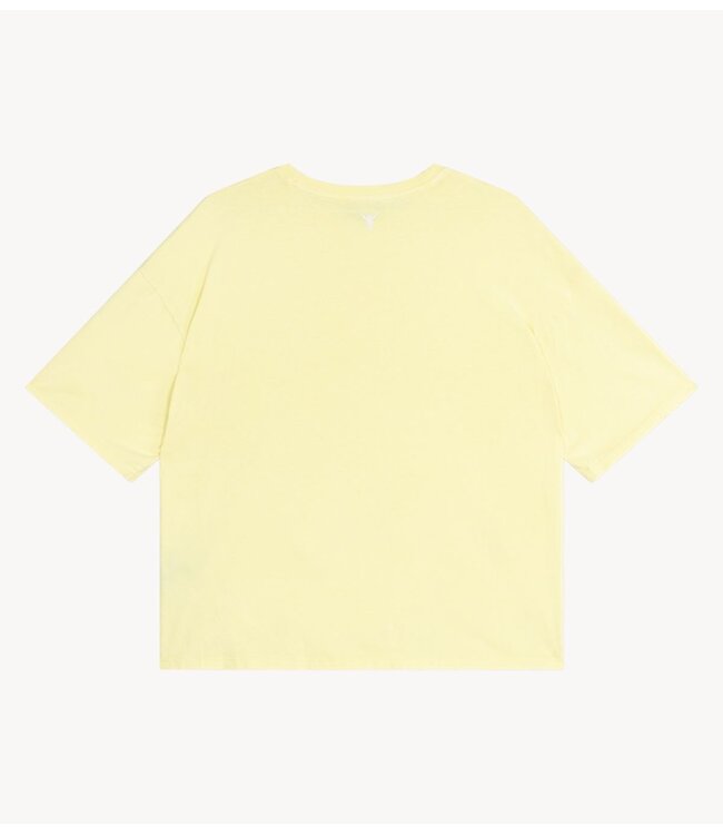 Alix The Label T-shirt ladies knitted the label t-shirt SOFT YELLOW