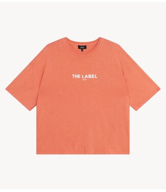 Alix The Label T-shirt ladies knitted the label t-shirt SOFT ORANGE