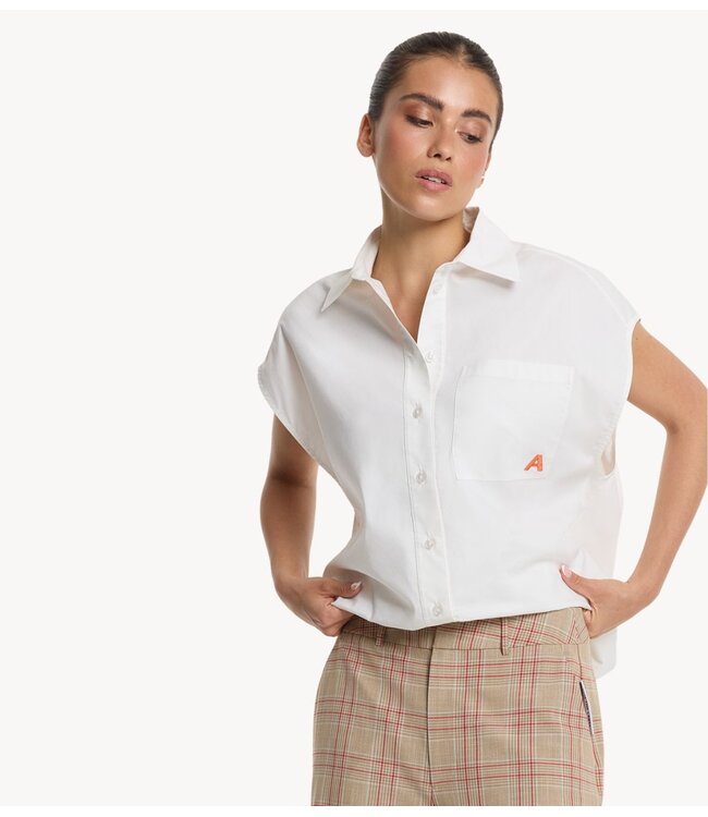 Alix The Label Blouse ladies woven sleeveless blouse SOFT WHITE