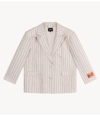 Alix The Label Blazer ladies woven striped blazer SAND