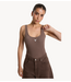 Alix The Label Top ladies knitted tank top BROWN