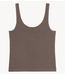 Alix The Label Top ladies knitted tank top BROWN