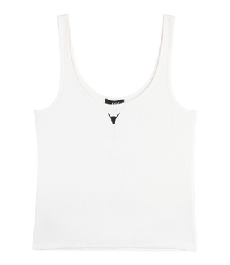 Alix The Label Top ladies knitted tank top SOFT WHITE