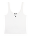 Alix The Label Top ladies knitted tank top SOFT WHITE