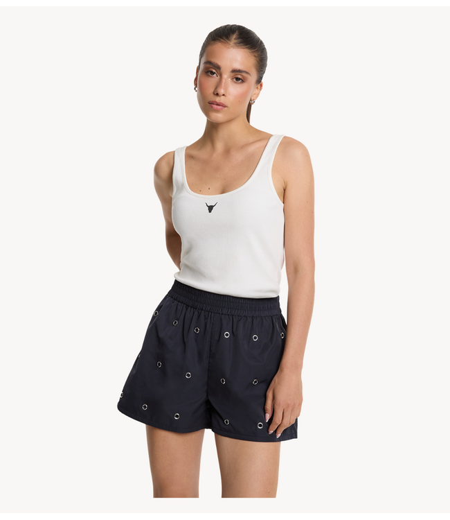 Alix The Label Top ladies knitted tank top SOFT WHITE