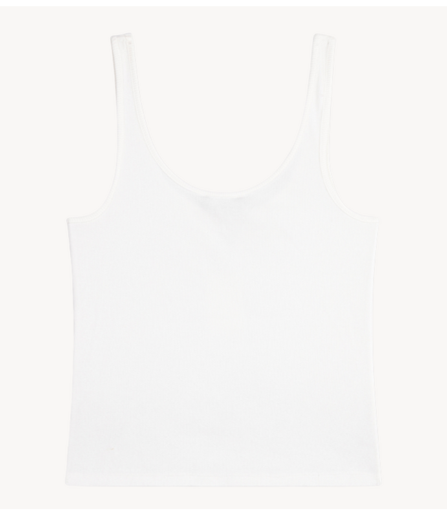 Alix The Label Top ladies knitted tank top SOFT WHITE