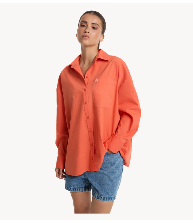 Alix The Label Blouse ladies woven oversized blouse SOFT ORANGE