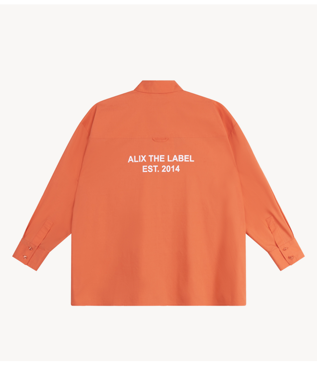 Alix The Label Blouse ladies woven oversized blouse SOFT ORANGE