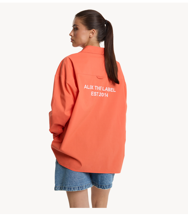 Alix The Label Blouse ladies woven oversized blouse SOFT ORANGE