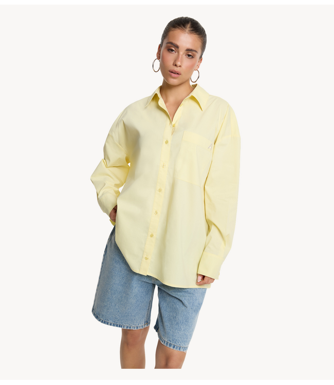 Alix The Label Blouse ladies woven oversized blouse SOFT YELLOW
