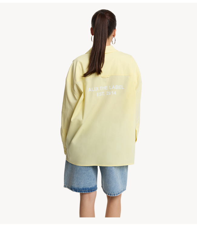 Alix The Label Blouse ladies woven oversized blouse SOFT YELLOW